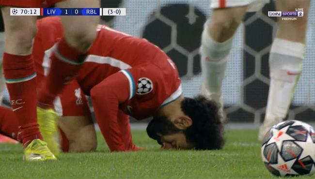 هدف محمد صلاح في مرمي لايبزيج بدوري ابطال اوروبا