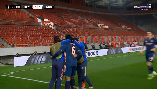 هدف ارسنال الثاني في مرمي اولمبياكوس بالدوري الاوروبي