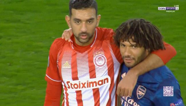 ملخص لمسات محمد النني فى مباراة ارسنال واولمبياكوس