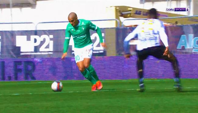 هدف وهبي الخزري العالمي في مباراة سانت ايتيان وانجيه بالدوري الفرنسي