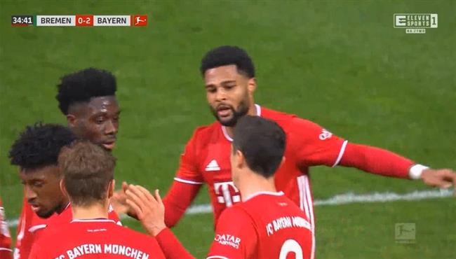 اهداف مباراة بايرن ميونخ وفيردر بريمن 3 1 الدوري الالماني