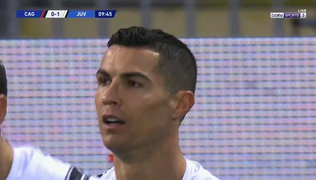 هدف كريستيانو رونالدو الاول فى مرمي كالياري بالدوري الايطالي