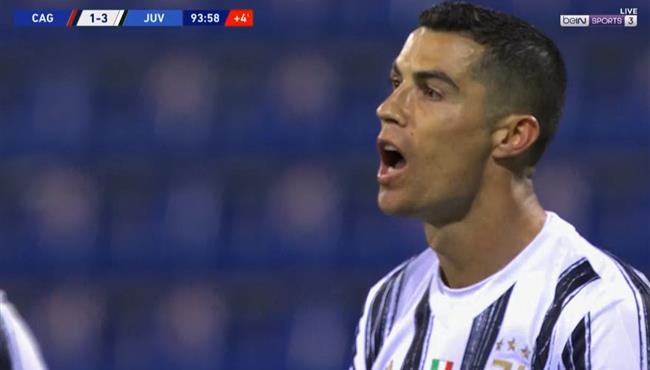 كريستيانو رونالد يهدر فرصة هدف السوبر هاتريك امام كالياري بالدوري الايطالي