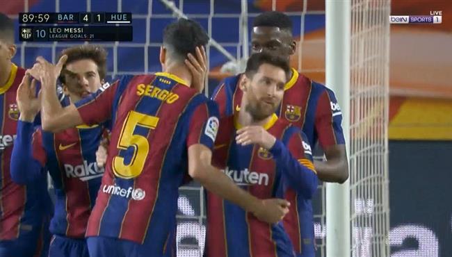 اهداف مباراة برشلونة وهويسكا 4 1 الدوري الاسباني