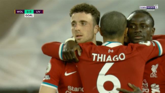 هدف ليفربول الاول في مرمي ولفرهامبتون جوتا