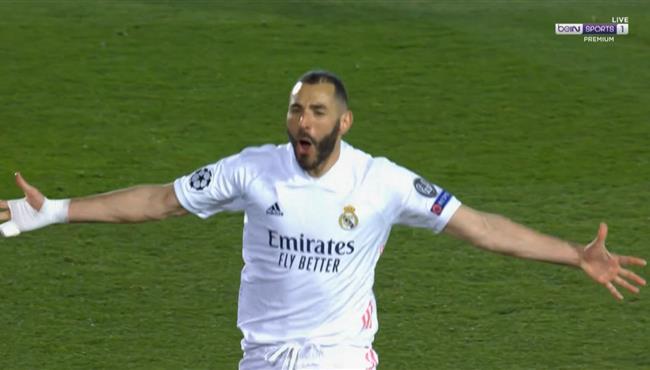 هدف كريم بنزيما فى مرمي اتالانتا بدوري ابطال اوروبا