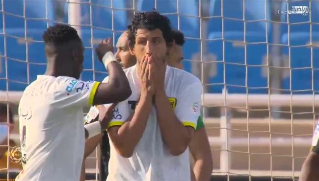 حارس الرائد يحرم احمد حجازي من تسجيل هدف محقق للاتحاد