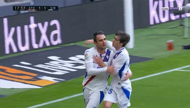 اهداف مباراة اتلتيك بلباو وايبار 1 1 الدوري الاسباني