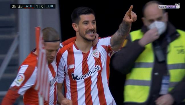 هدف رائع على الطائر فى مباراة اتلتيك بلباو وايبار