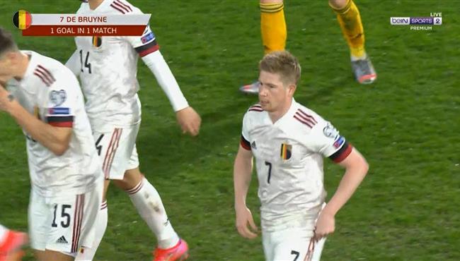 هدف دي بروين الرائع في مرمي ويلز بتصفيات كاس العالم