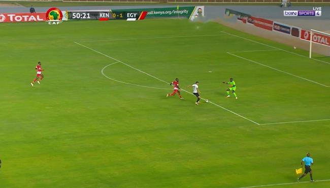 محمد صلاح ومصطفي محمد يهدران هدف محقق لمصر امام كينيا