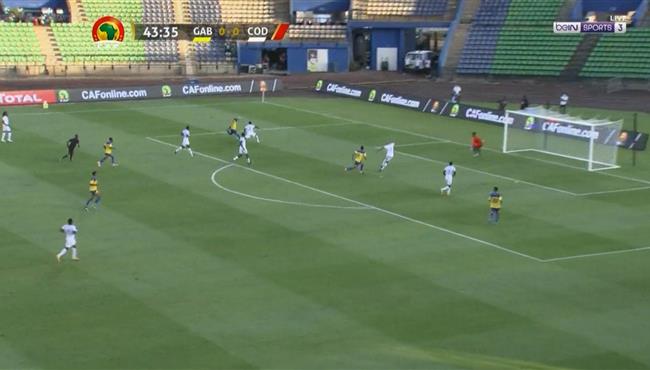 هدف رائع في مباراة الجابون والكونغو بتصفيات كاس امم افريقيا