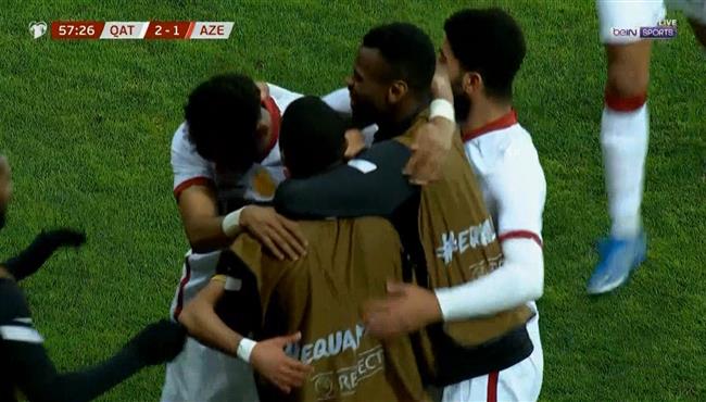 هدف قطر الرائع في مرمي اذربيجان بتصفيات كاس العالم