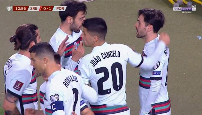 اهداف مباراة البرتغال وصربيا 2 2 تصفيات كأس العالم