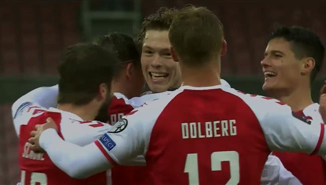 اهداف مبارة الدنمارك ومولدوفا 8 0 تصفيات كاس العالم