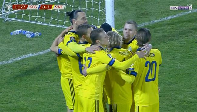 اهداف مباراة السويد وكوسوفو 3 0 تصفيات كاس العالم