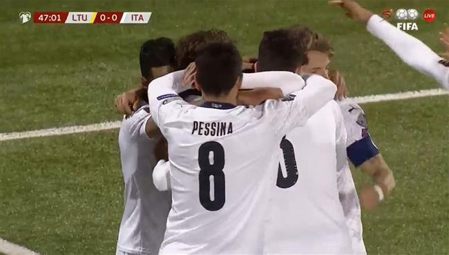 اهداف مباراة ايطاليا ولتوانيا 2 0 تصفيات كاس العالم
