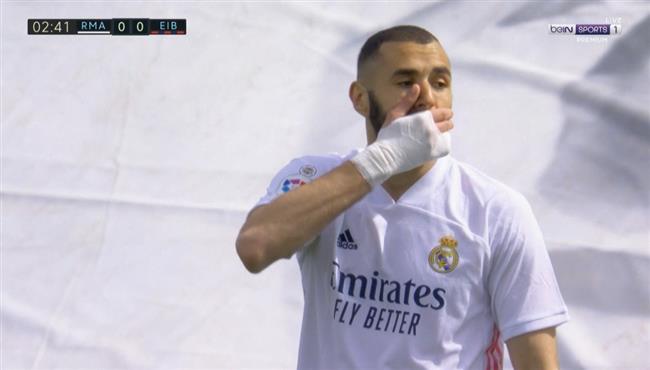 كريم بنزيما يهدر فرصه هدف محقق امام ايبار