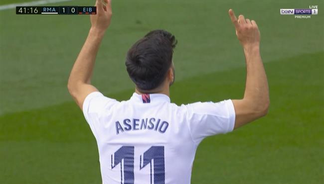 هدف اسينسيو فى مرمي ايبار بالدوري الاسباني