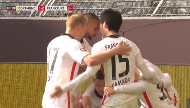 ملخص واهداف مباراة بوروسيا دورتموند وفرانكفورت 1 2 الدوري الالماني