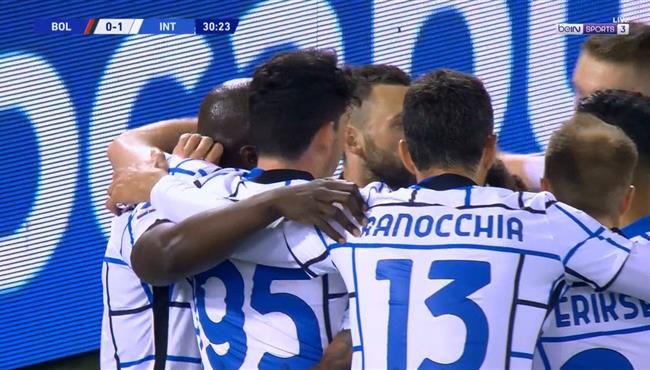 هدف فوز انتر ميلان علي بولونيا 1 0 الدوري الايطالي