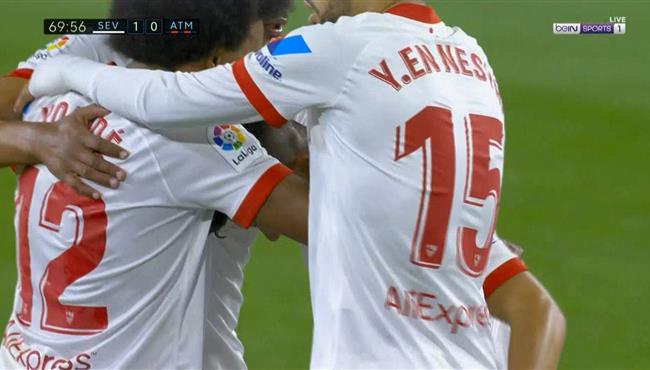 هدف فوز اشبيلية علي اتلتيكو مدريد 1 0 الدوري الاسباني