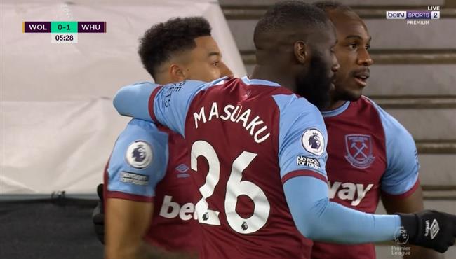 اهداف مباراة وست هام وولفرهامبتون 3 2 الدوري الانجليزي