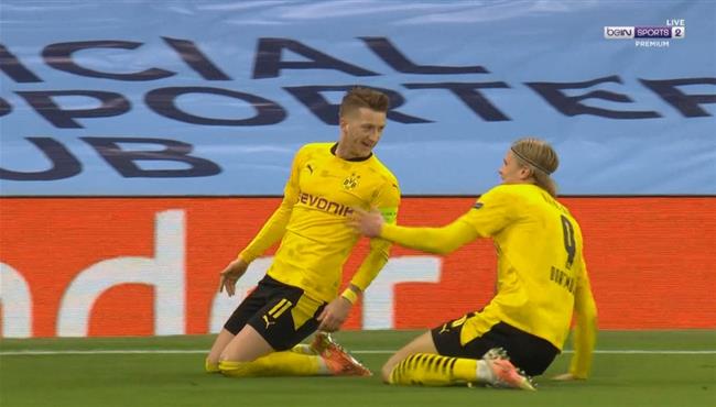 هدف تعادل بوروسيا دورتموند مع مانشستر سيتي 1 1 ماركو رويس