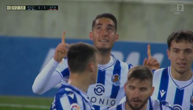 اهداف مباراة ريال سوسيداد واتلتيك بلباو 1 1 الدوري الاسباني