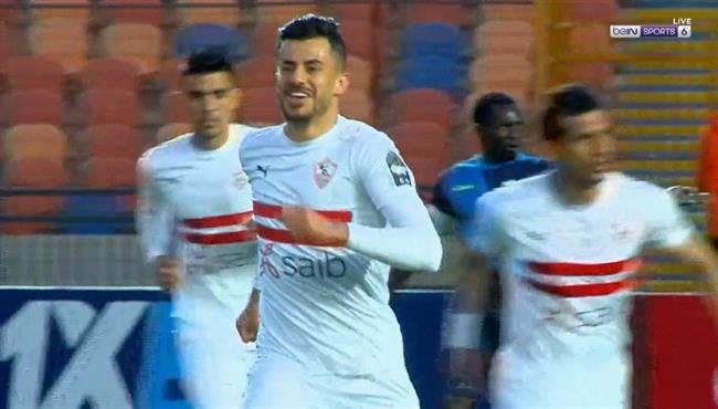 هدف الزمالك الاول في مرمي تونجيث محمود الونش