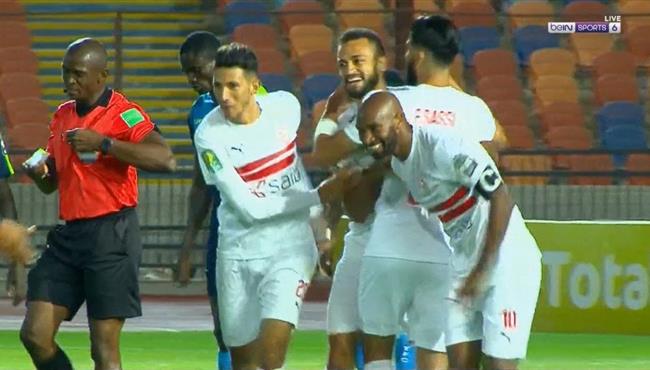 هدف الزمالك الثالث في مرمي تونجيث مروان حمدي