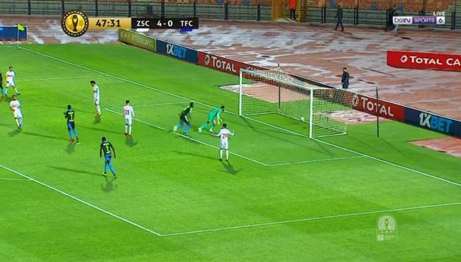 هدف تونجيث الاول الرائع في مرمي الزمالك بدوري ابطال افريقيا