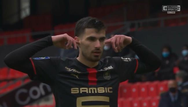 هدف رائع فى مباراة نانت وستاد رين بالدوري الفرنسي