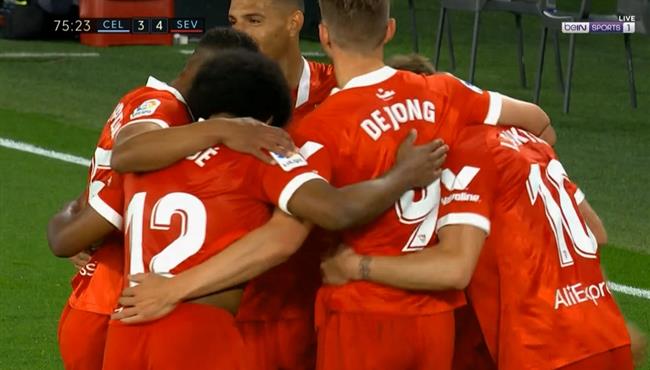 اهداف مباراة اشبيلية وسيلتا فيجو 4 3 الدوري الاسباني