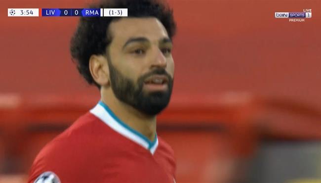 محمد صلاح يهدر انفراد امام ريال مدريد بدوري ابطال اوروبا