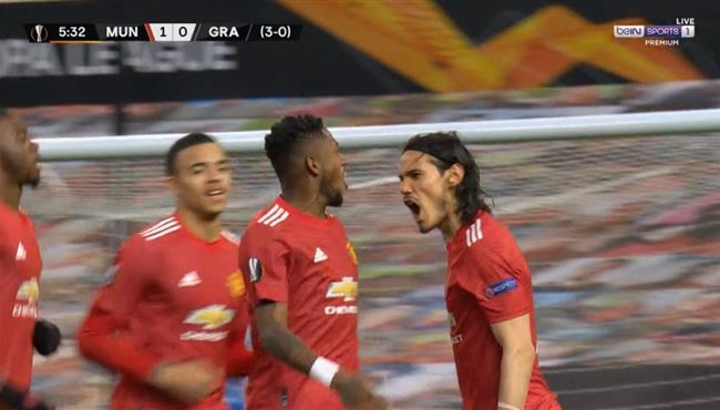 اهداف مباراة مانشستر يونايتد وغرناطه 2 0 الدوري الاوروبي