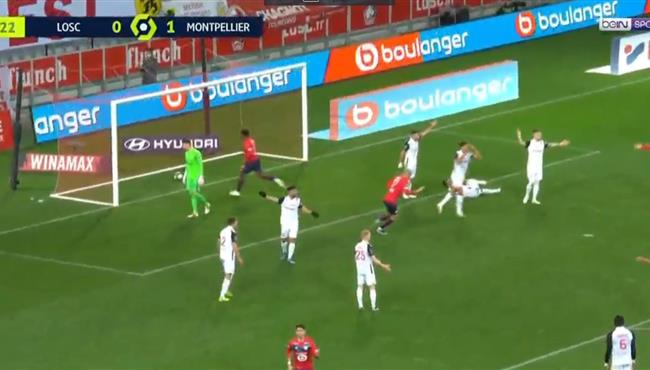 اهداف مباراة ليل ومونبليية 1 1 الدوري الفرنسي