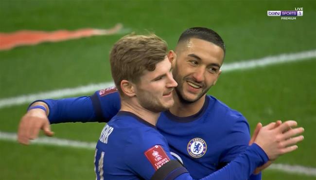 هدف حكيم زياش فى مرمي مانشستر سيتي بكاس الاتحاد الانجليزي