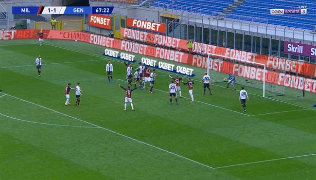 اهداف مباراة ميلان وجنوي 2 1 الدوري الايطالي