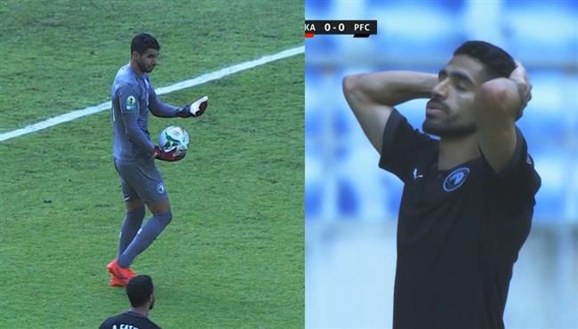 القائم يحرم محمد فاروق من هدف محقق امام نكانا بعد تمريرة من شريف اكرامي