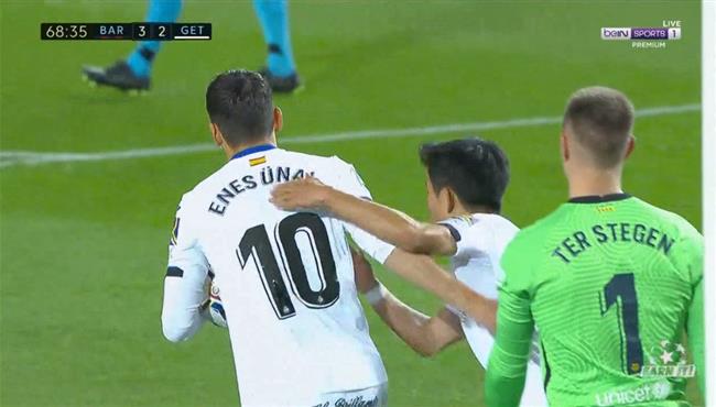 هدف خيتافي الثاني في مرمي برشلونة 2 3 الدوري الاسباني