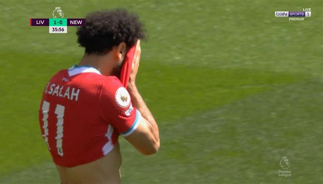 محمد صلاح يهدر انفراد امام نيوكاسل بالدوري الانجليزي