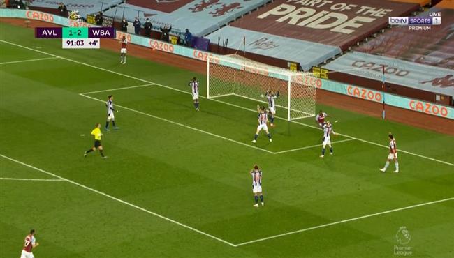 اهداف مباراة استون فيلا ووست بروميتش 2 2 الدوري الانجليزي