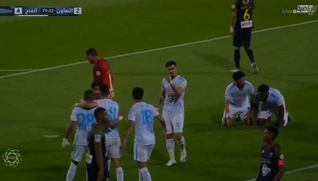 اهداف مباراة الفتح والتعاون 4 3 الدوري السعودي