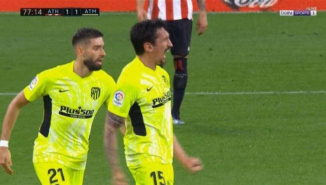 هدف تعادل اتلتيكو مدريد مع اتلتيك بلباو 1 1 الدوري الاسباني