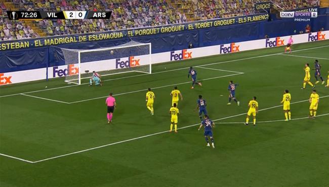 اهداف مباراة ارسنال وفياريال 1 2 الدوري الاوروبي