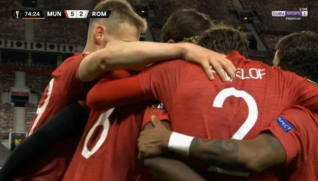 اهداف مباراة مانشستر يونايتد وروما 6 2 الدوري الاوروبي