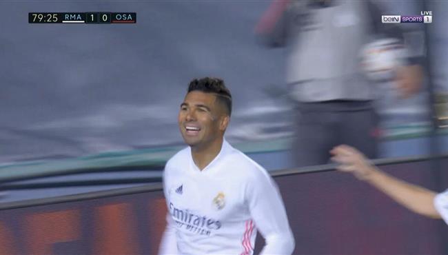 هدف كاسيميرو في مرمي اوساسونا بالدوري الاسباني