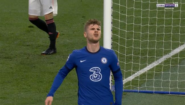 هدف تيمو فيرنر الملغي في مرمي ريال مدريد بدوري ابطال اوروبا