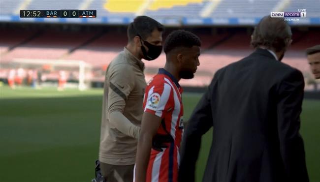 اصابة ليمار وخروجه في مباراة برشلونة واتلتيكو مدريد